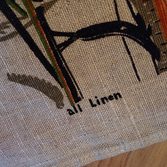 Smiths Clove Pure Linen Kitchen Tea Towel Country Store 16x30 Inches - Picture 8 of 9